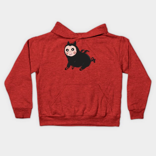 Poogie- Black Honey Kids Hoodie by Bestiary Artistry